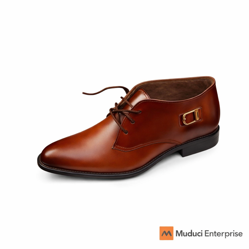 😍😍Men’s Classic Brown Leather Formal Shoe with Stylish Side Buckle – Comfortable, Durable & Perfect for Office, Church & Events 👞✨🎉🎉.  ..