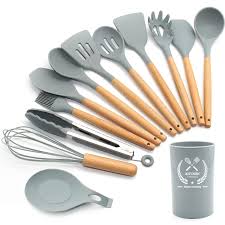 ➡New Arrival Special Offer 🎉| 12 in 1 Cooking & Serving Spoon Set with Holder 🍴 | Silicone, Heat-Resistant & Stylish 🍳 Upgrade your kitchen with the ultimate utensil set!