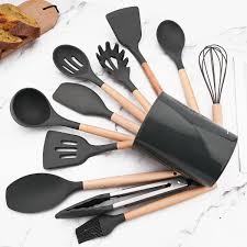 ➡New Arrival Special Offer 🎉| 12 in 1 Cooking & Serving Spoon Set with Holder 🍴 | Silicone, Heat-Resistant & Stylish 🍳 Upgrade your kitchen with the ultimate utensil set!