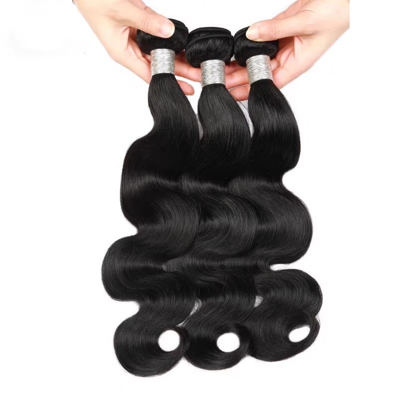 African wig female chemical fiber hair weft hair bundle body wave black big wave snake curly hair weft 100g FT002