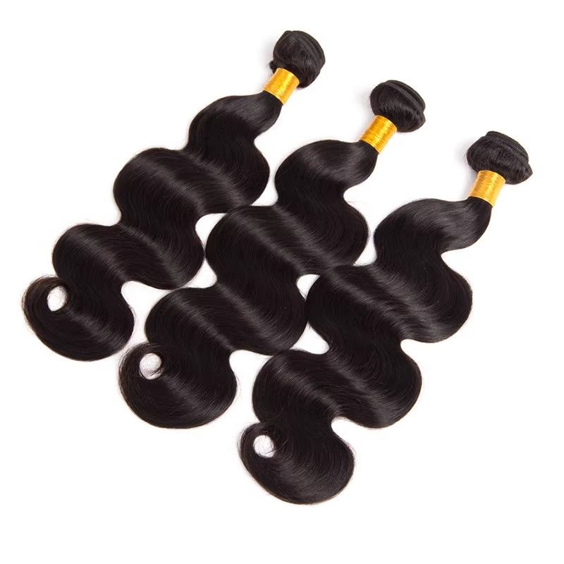 African wig female chemical fiber hair weft hair bundle body wave black big wave snake curly hair weft 100g FT002