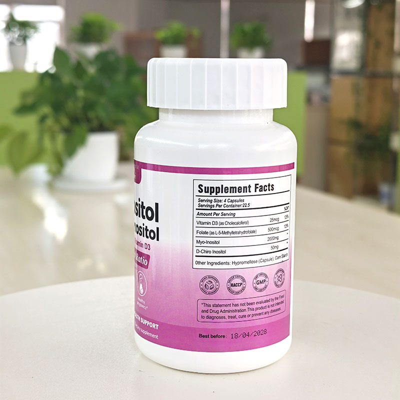 Supplement Women Myo-Inositol D-Chiro Inositol Vegan