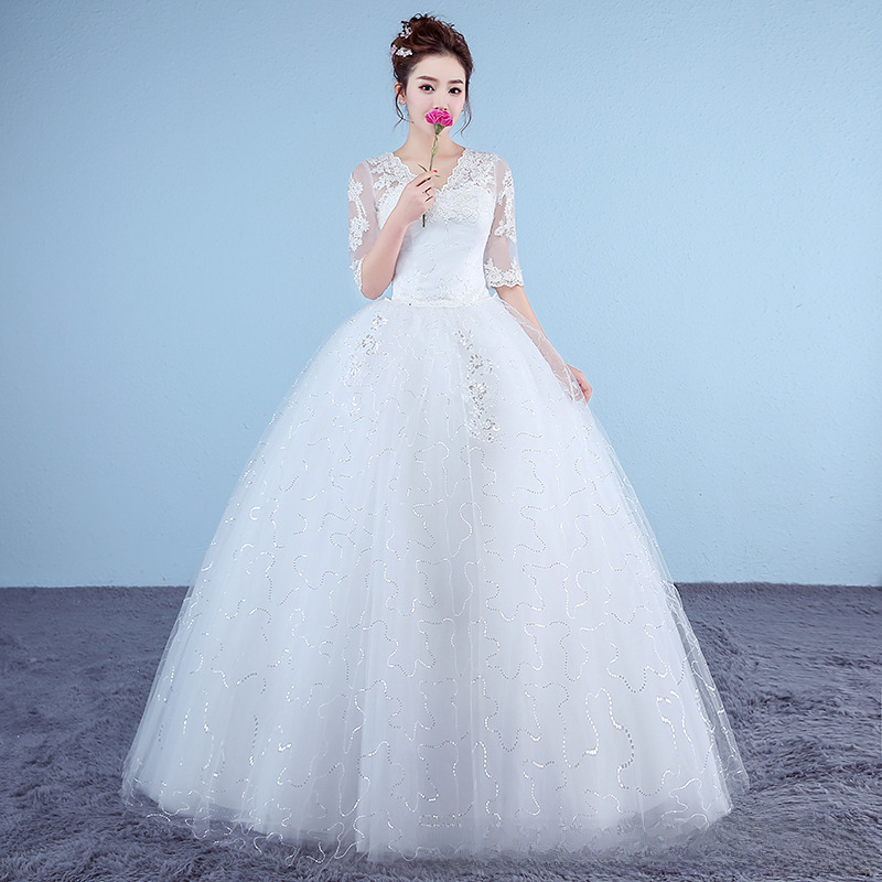 Waisted fishtail wedding dress, small tail wedding dress, fishtail wedding dress, simple slimming plus size wedding dress