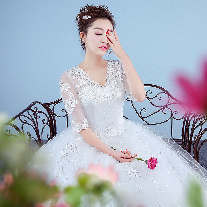 Waisted fishtail wedding dress, small tail wedding dress, fishtail wedding dress, simple slimming plus size wedding dress