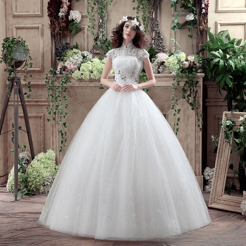 Waisted fishtail wedding dress, small tail wedding dress, fishtail wedding dress, simple slimming plus size wedding dress