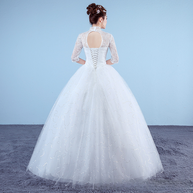 Wedding dress bride 2025 new style wedding wedding slimming large size slimming white