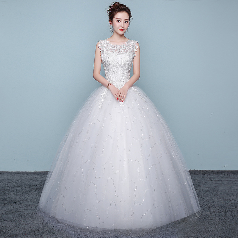 Pregnant women wedding dress bride 2025 new strap Korean style high waist large size long tail wedding dress with slim tail