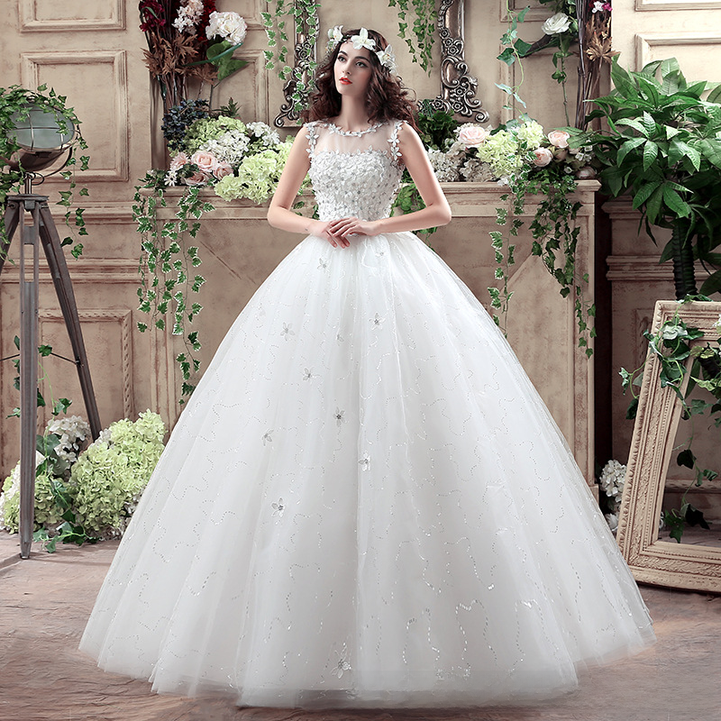 One-shoulder French wedding dress bride 2025 new main yarn high-quality texture small luxury going out yarn floor-length women