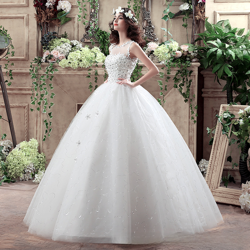 One-shoulder French wedding dress bride 2025 new main yarn high-quality texture small luxury going out yarn floor-length women