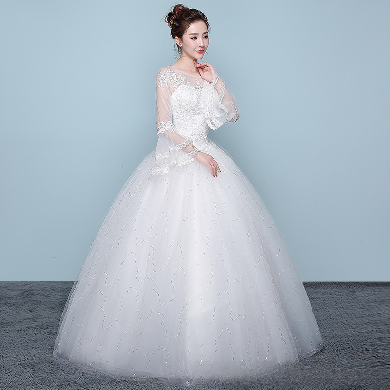 Lace Wedding Dress Lace Wedding Dress One Shoulder Wedding Dress Sleeves Slim Wedding Dress Simple Slimming Plus Size Wedding Dress