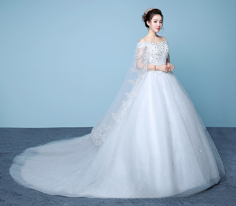 Lace Wedding Dress Lace Wedding Dress One Shoulder Wedding Dress Sleeves Slim Wedding Dress Simple Slimming Plus Size Wedding Dress