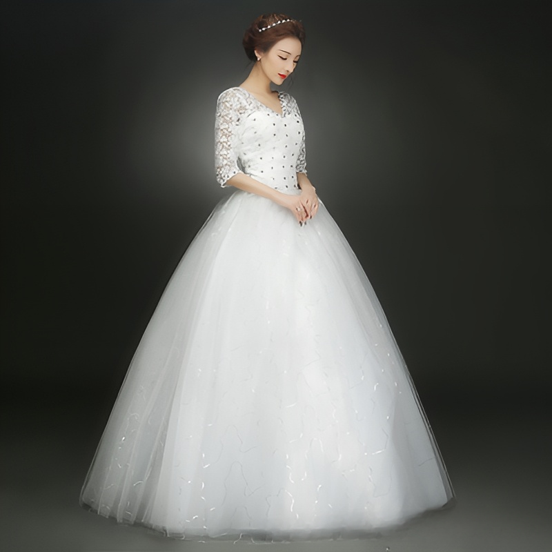 Lace Wedding Dress Lace Wedding Dress One Shoulder Wedding Dress Sleeves Slim Wedding Dress Simple Slimming Plus Size Wedding Dress