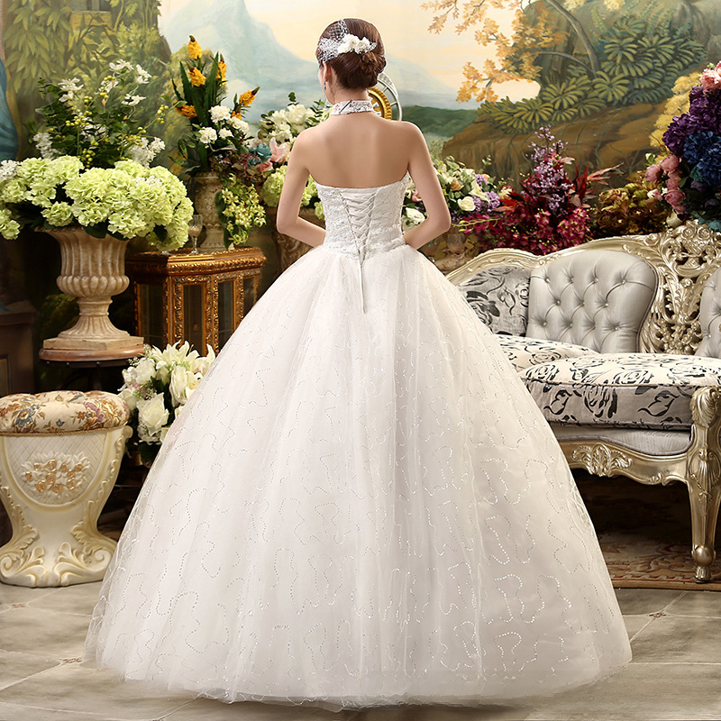 Wedding Dress 2025 New Floor-length Wedding Dress Korean Style Puff Skirt One Shoulder Simple Slimming Large Size Slim Fit