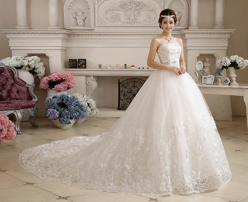 Wedding Dress Bridal Wedding Dress 2025 New Style Strap Slim Halter Neck Large Size One Shoulder