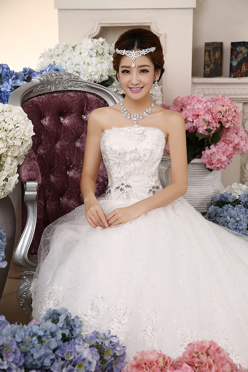 Wedding Dress Bridal Wedding Dress 2025 New Style Strap Slim Halter Neck Large Size One Shoulder