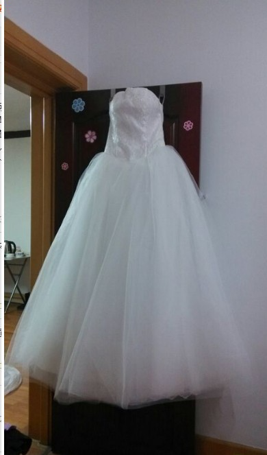 Wedding Dress 2025 New Floor-length Wedding Dress Korean Style Puff Skirt One Shoulder Simple Slimming Large Size Slim Fit