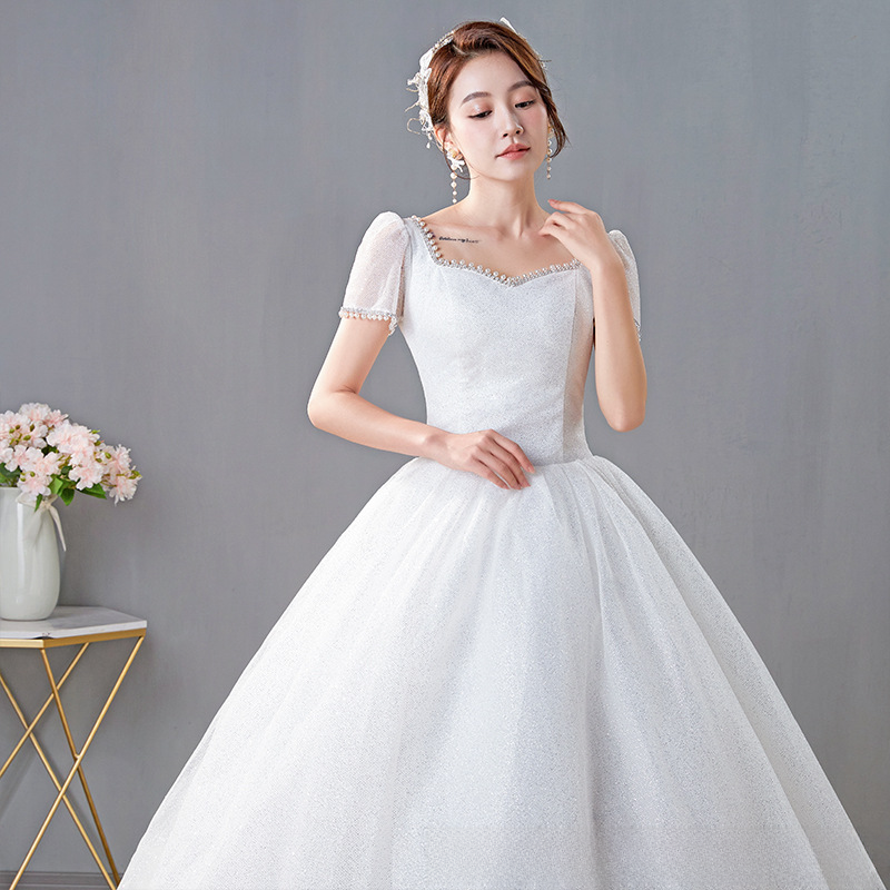 French fugitive princess wedding dress 2025 new bride petite main yarn high-quality going out yarn temperament