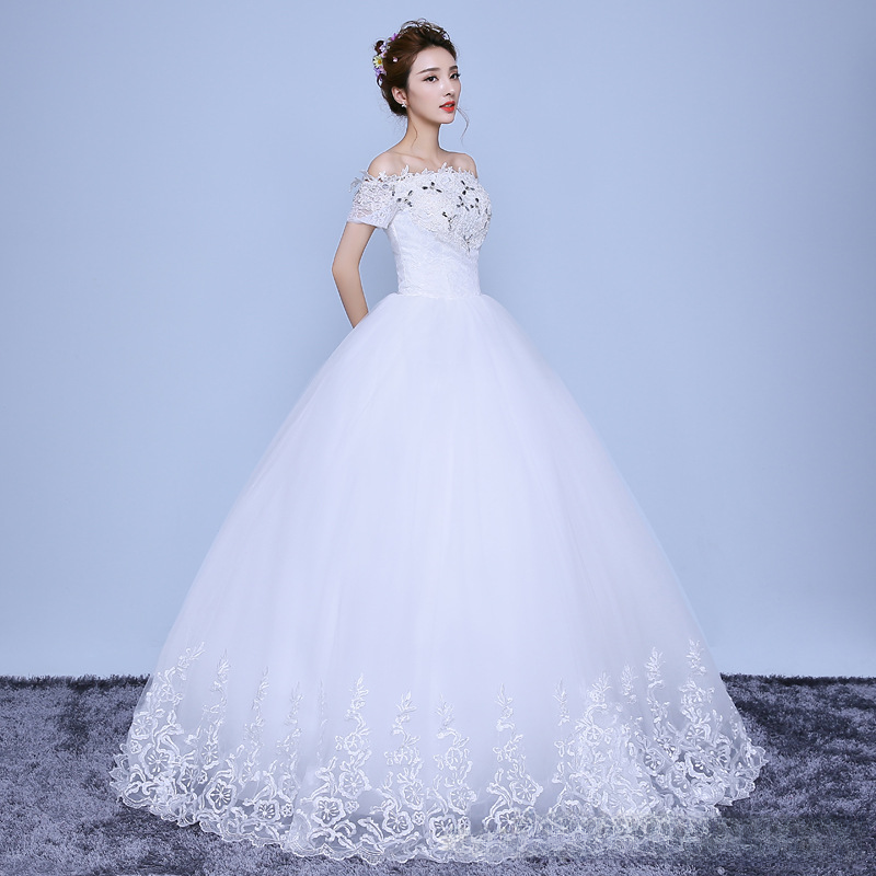 Wedding dress bride 2025 new slim slim long tail wedding dress tail tube top straps large size