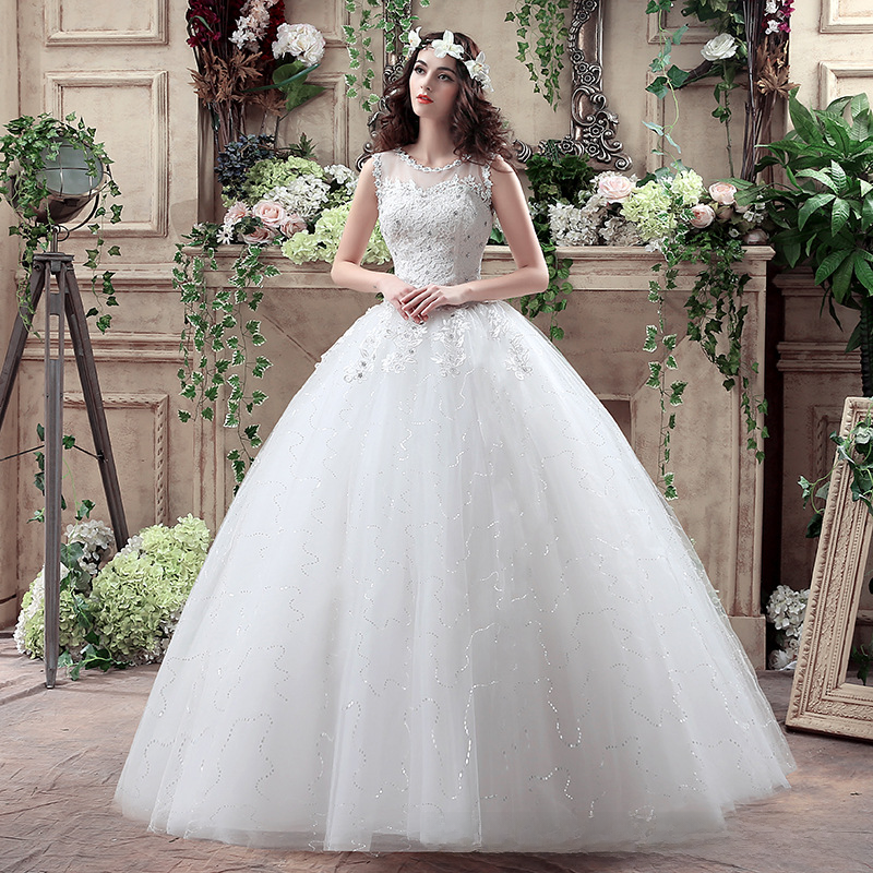 Wedding dress bride 2025 new slim slim long tail wedding dress tail tube top straps large size