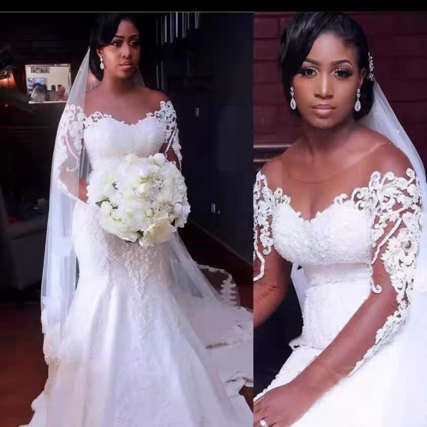 European and American wedding dress 2025 summer trailing strap lace one shoulder simple main wedding dress manufacturer