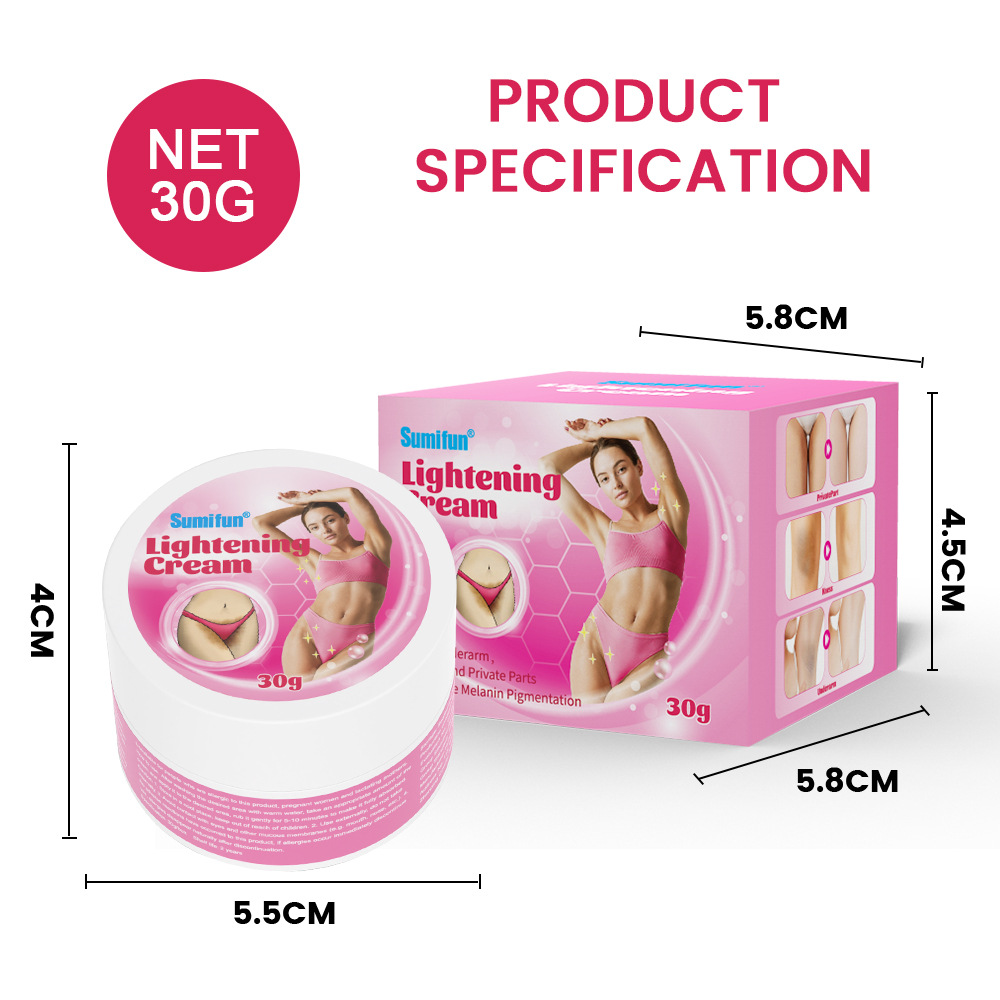sumifun skin darkening brightening cream melatonin body milk pigmentation private parts whitening