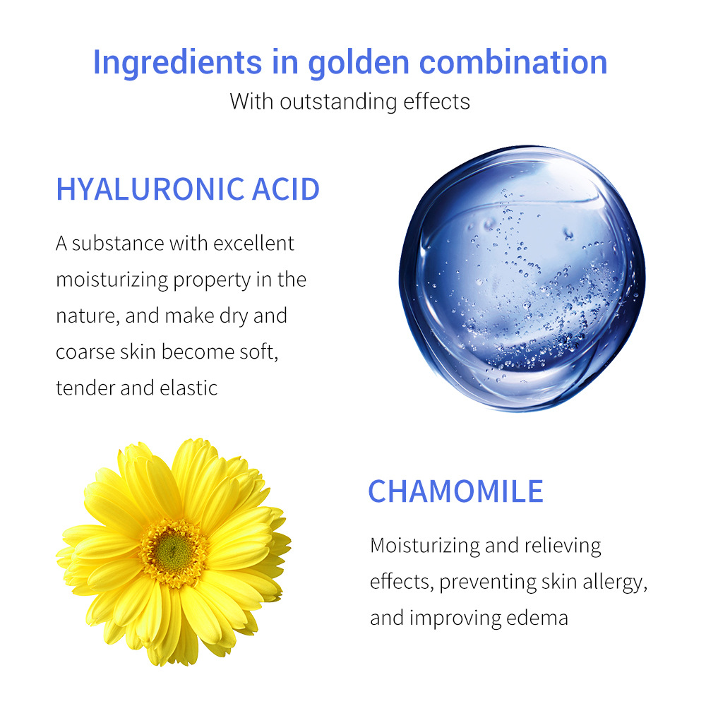 Hyaluronic acid eye roll-on essence removes eye bags, visual fatigue, hydrates, tightens eye lines, lightens wrinkles, and moisturizes