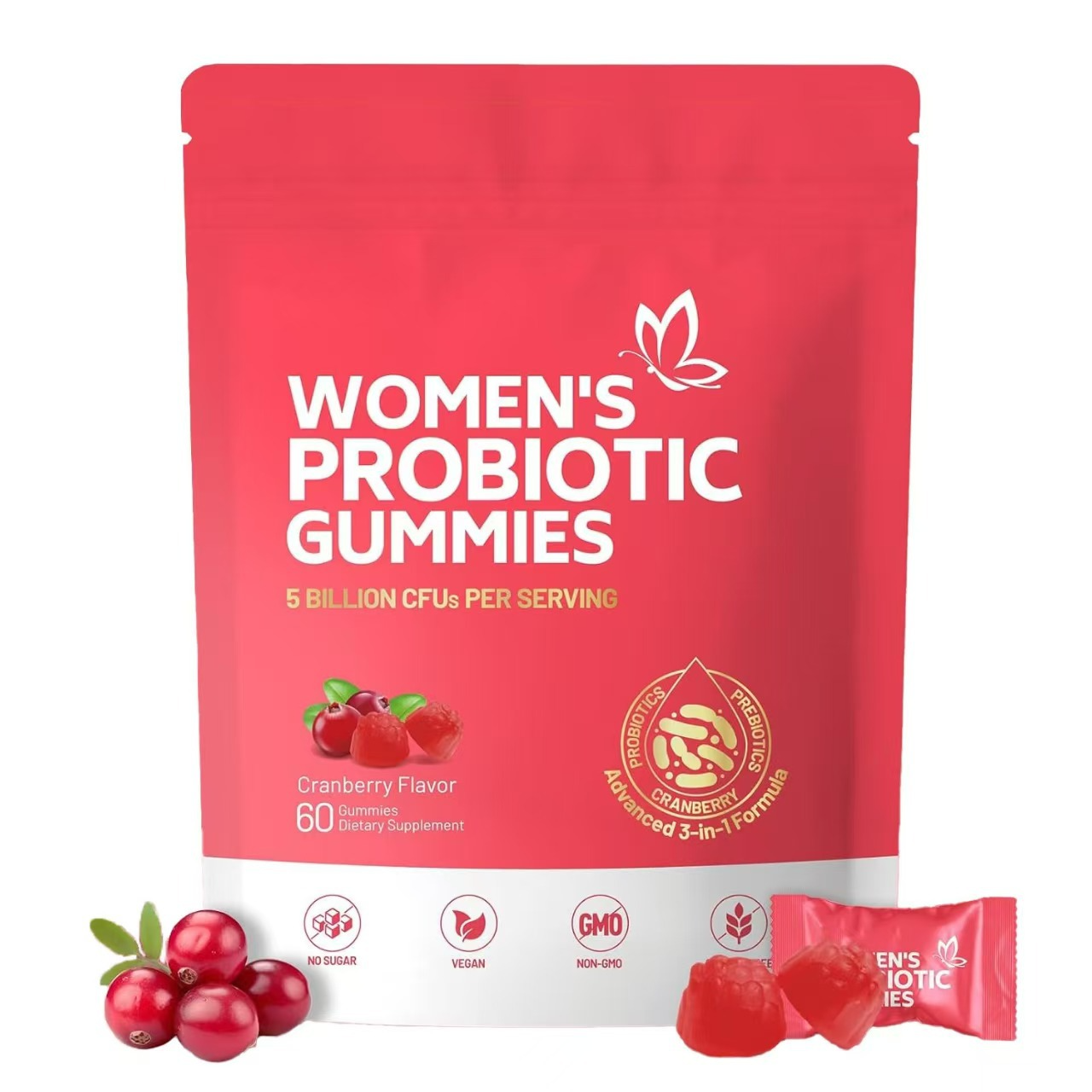 Bestselling 60-Count Women's Probiotic Soft Gummies Bestselling 60-Count Women's Probiotic Soft Gummies