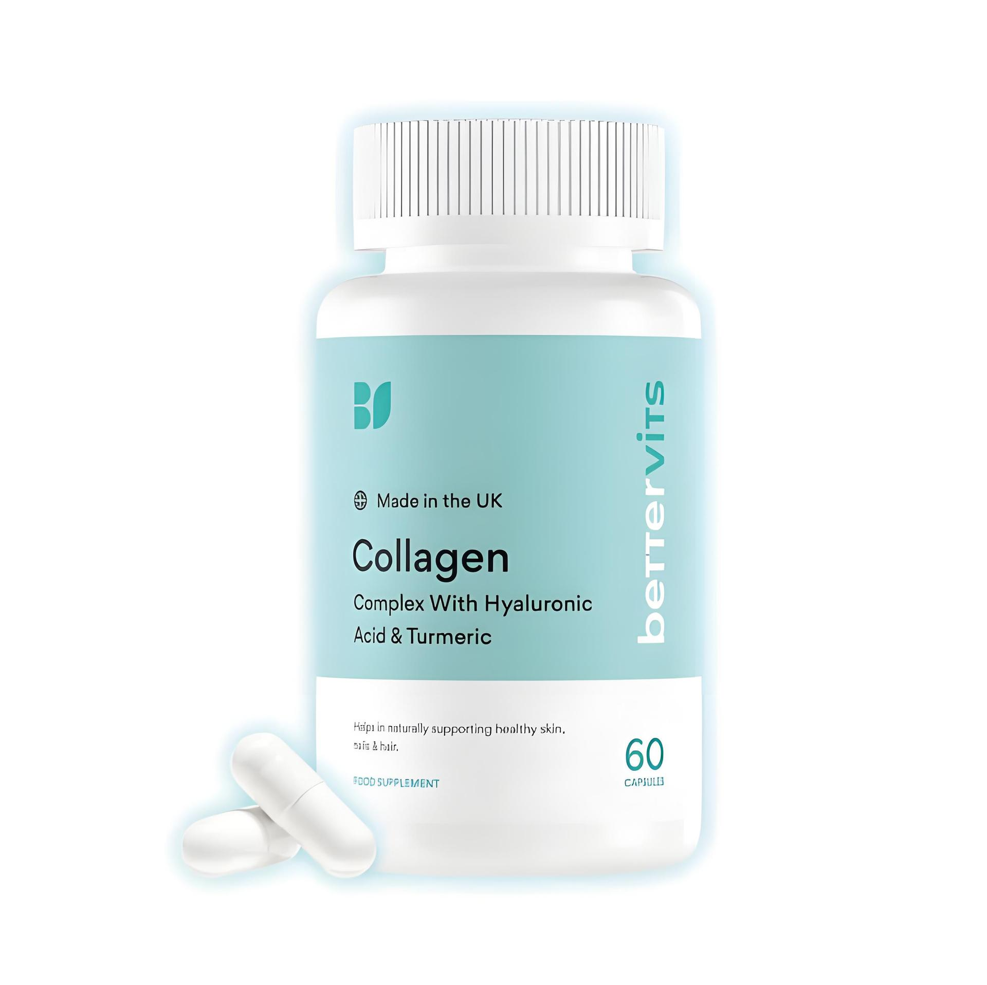 Hyaluronic Acid & Collagen Capsules with BerrerviTs Turmeric Complex - Vitamin Supplement