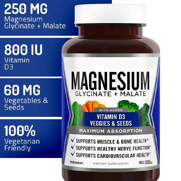 Magnesium Glycinate Capsules, 60 CapsulesBottle     Magnesium Glycinate Capsules, 60 CapsulesBottle