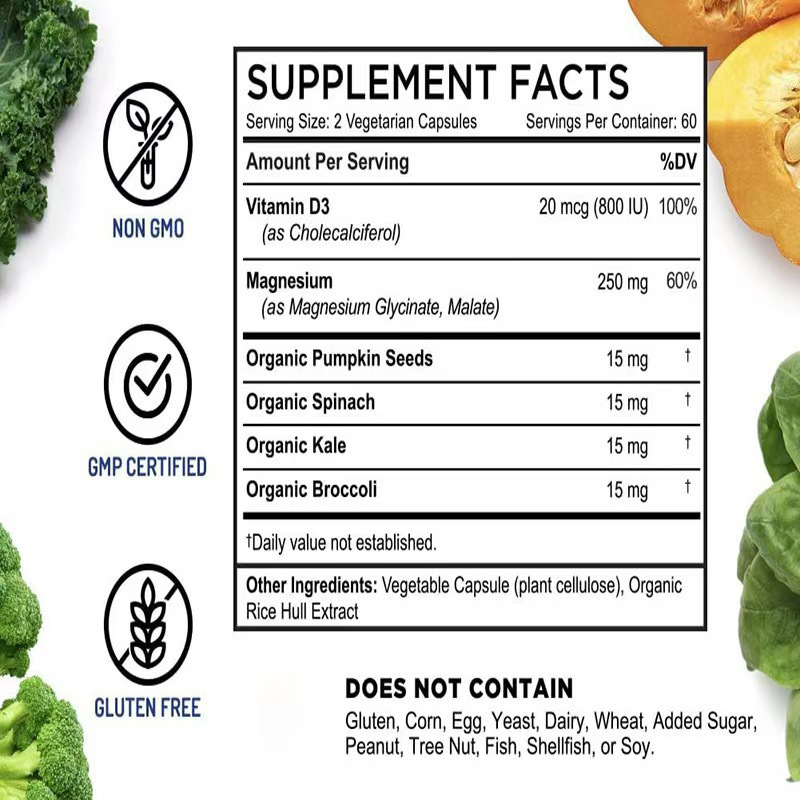 Magnesium Glycinate Capsules, 60 CapsulesBottle     Magnesium Glycinate Capsules, 60 CapsulesBottle