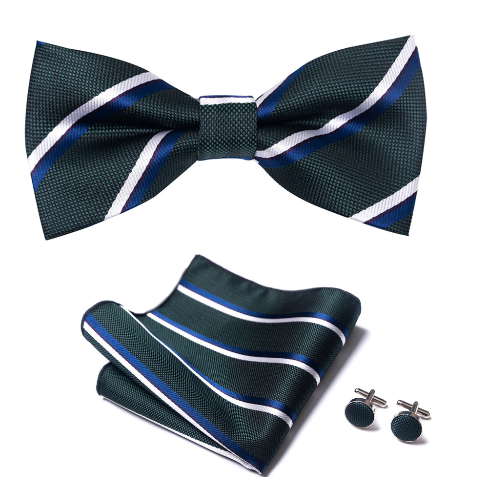 Bow tie for men, solid color collar, flat head type, solid color series, matte fabric bow
