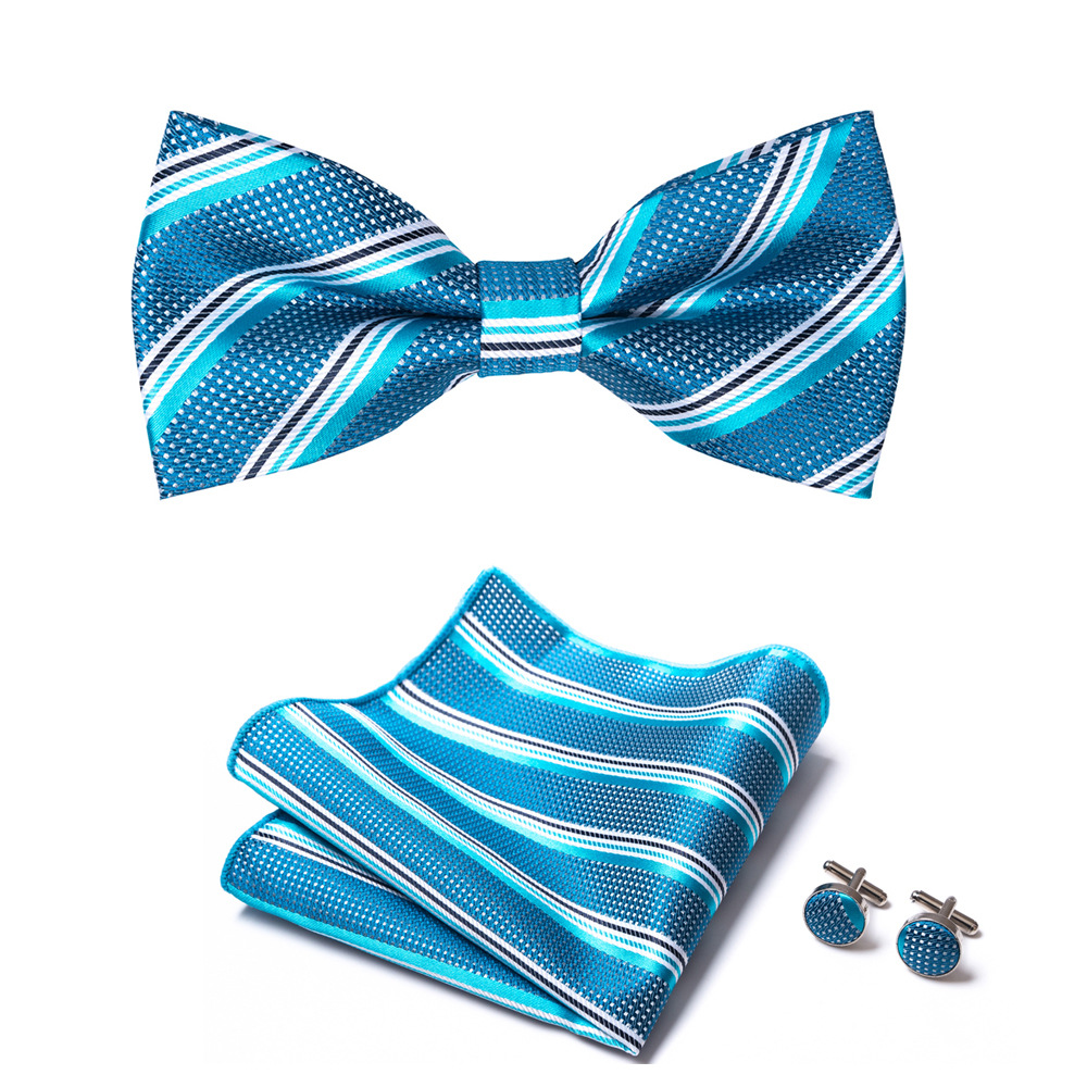Bow tie for men, solid color collar, flat head type, solid color series, matte fabric bow