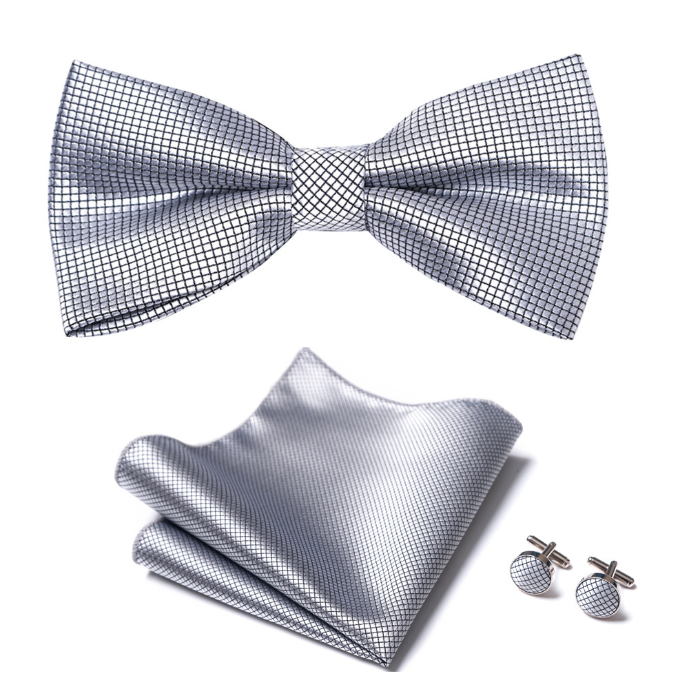 Bow tie for men, solid color collar, flat head type, solid color series, matte fabric bow