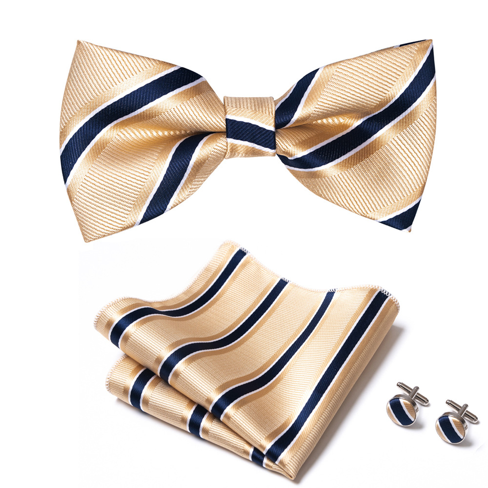 Bow tie for men, solid color collar, flat head type, solid color series, matte fabric bow