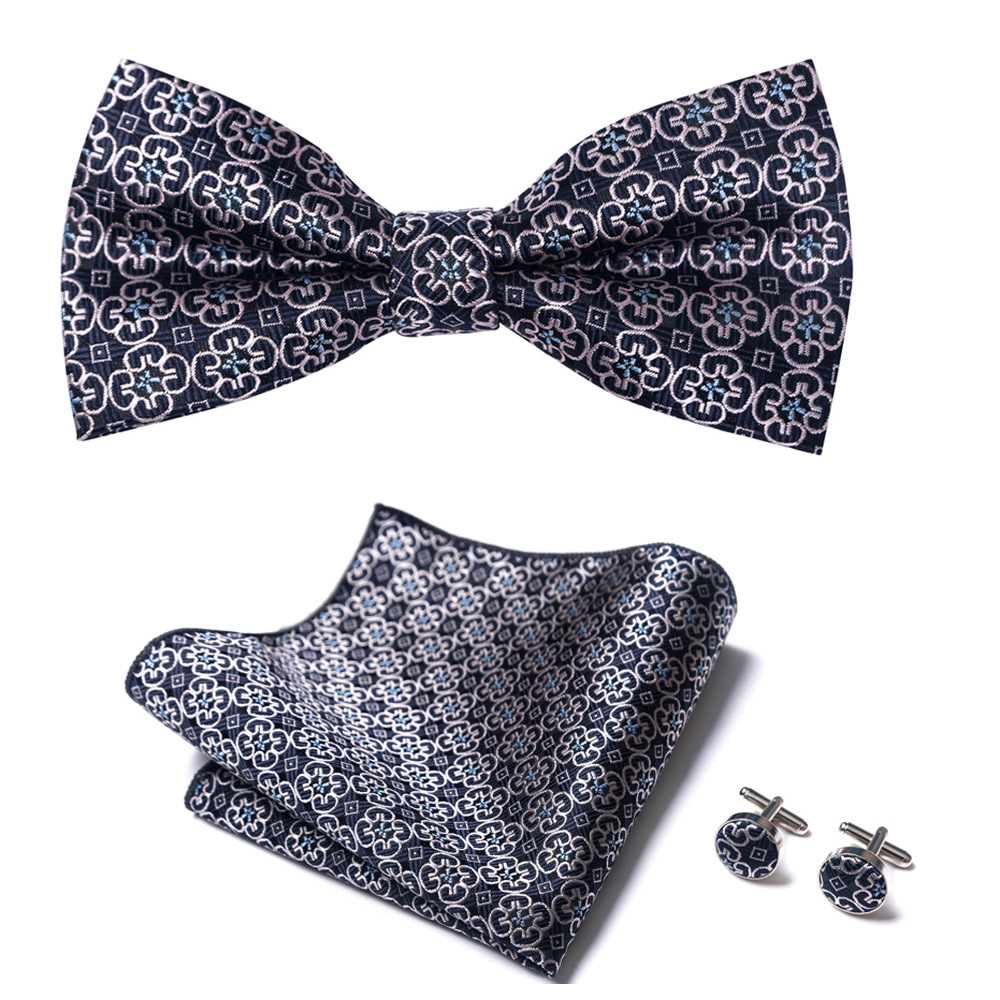 Bow tie for men, solid color collar, flat head type, solid color series, matte fabric bow
