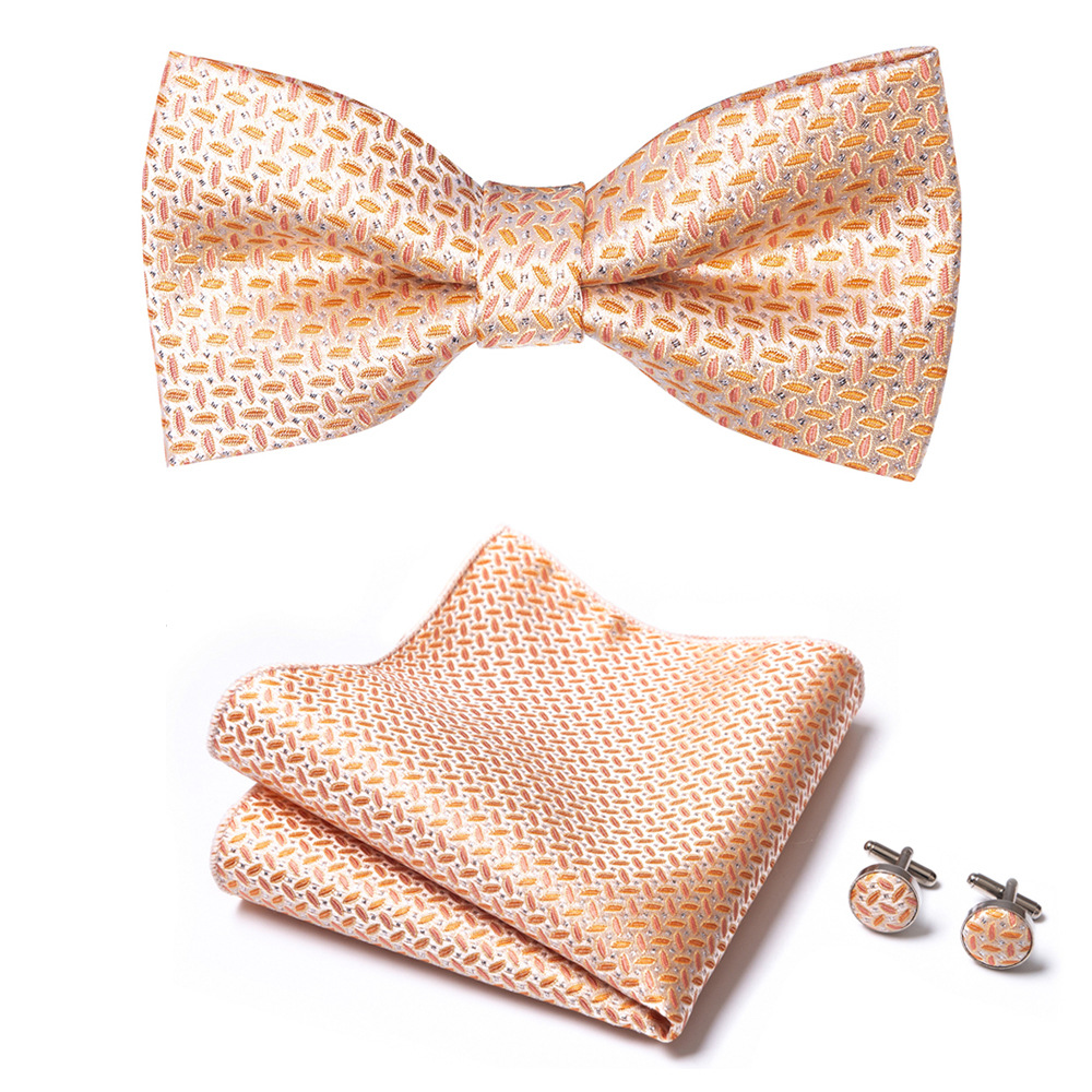 Bow tie for men, solid color collar, flat head type, solid color series, matte fabric bow