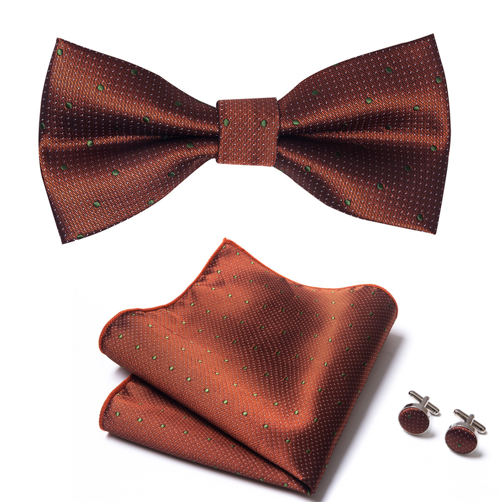 Bow tie for men, solid color collar, flat head type, solid color series, matte fabric bow