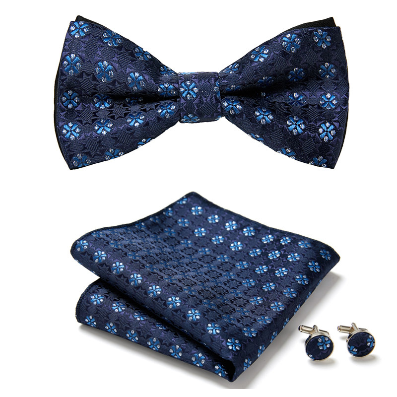 Men's bow tie, new pattern European and American fashion bow tie three-piece suit