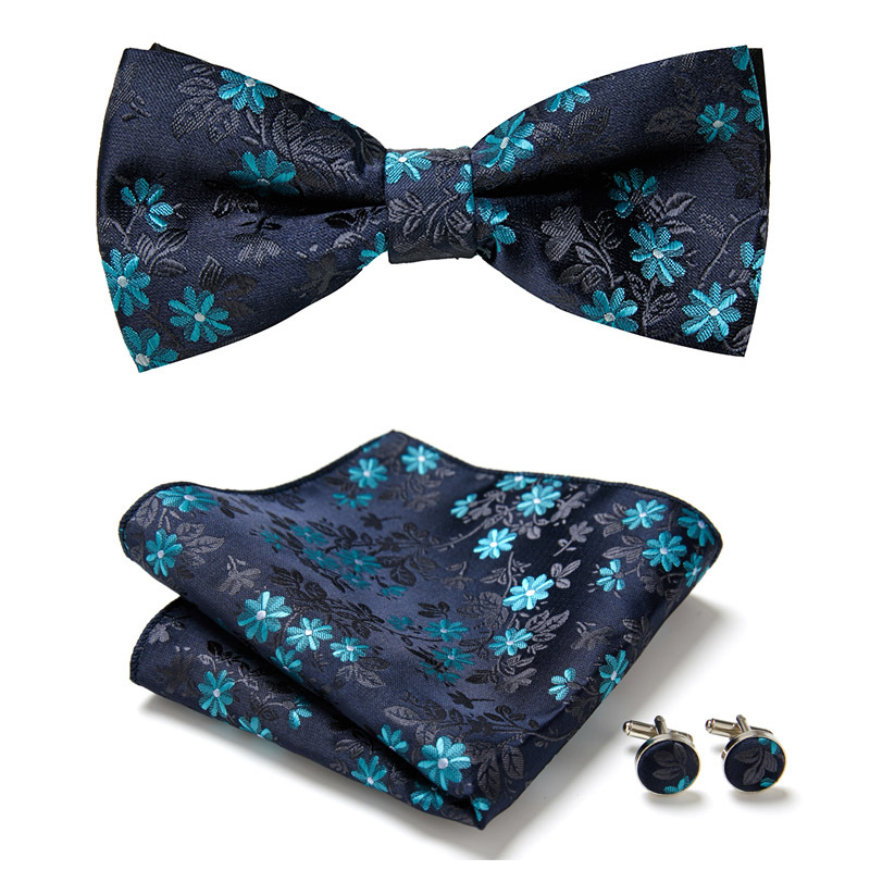 Men's bow tie, new pattern European and American fashion bow tie three-piece suit