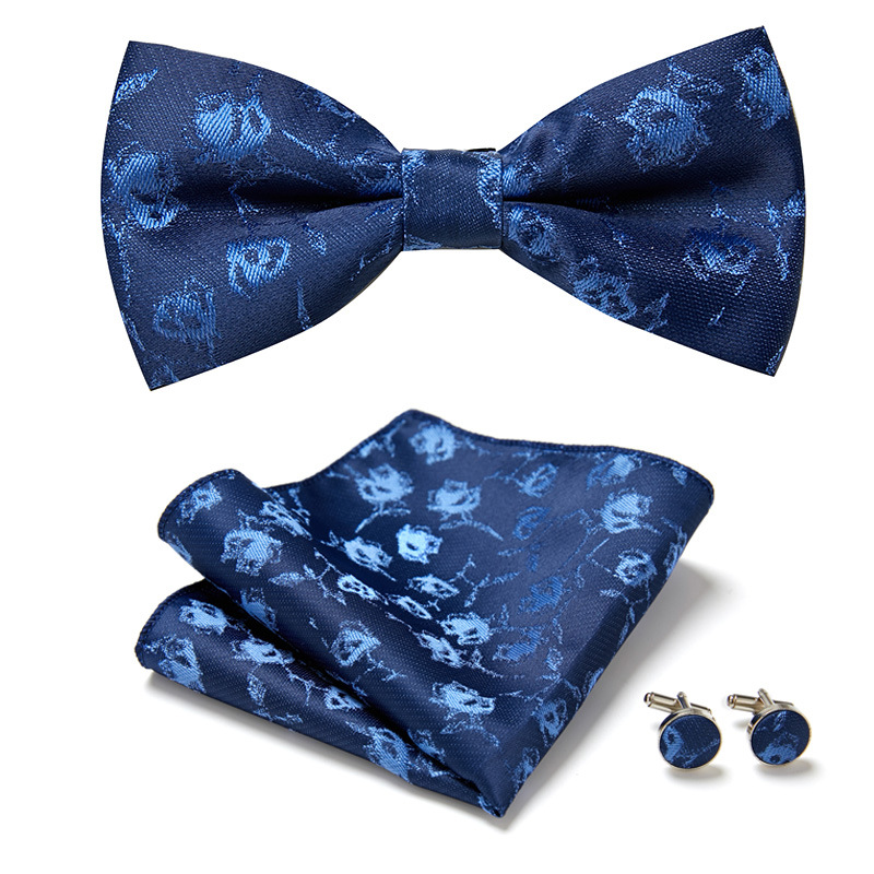 Men's bow tie, new pattern European and American fashion bow tie three-piece suit
