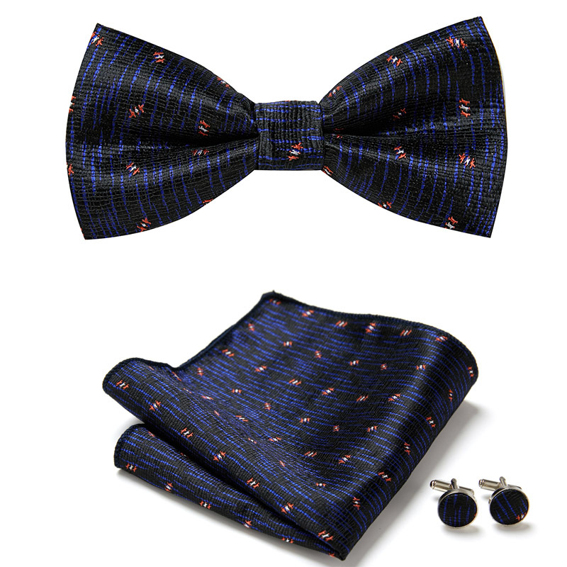 Men's bow tie, new pattern European and American fashion bow tie three-piece suit
