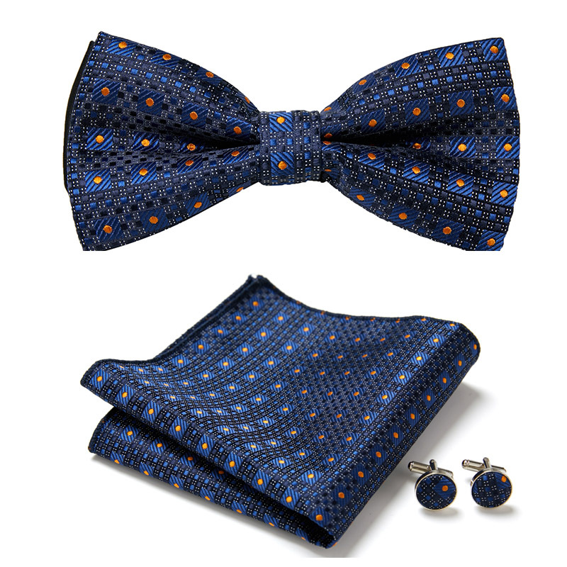 Men's bow tie, new pattern European and American fashion bow tie three-piece suit