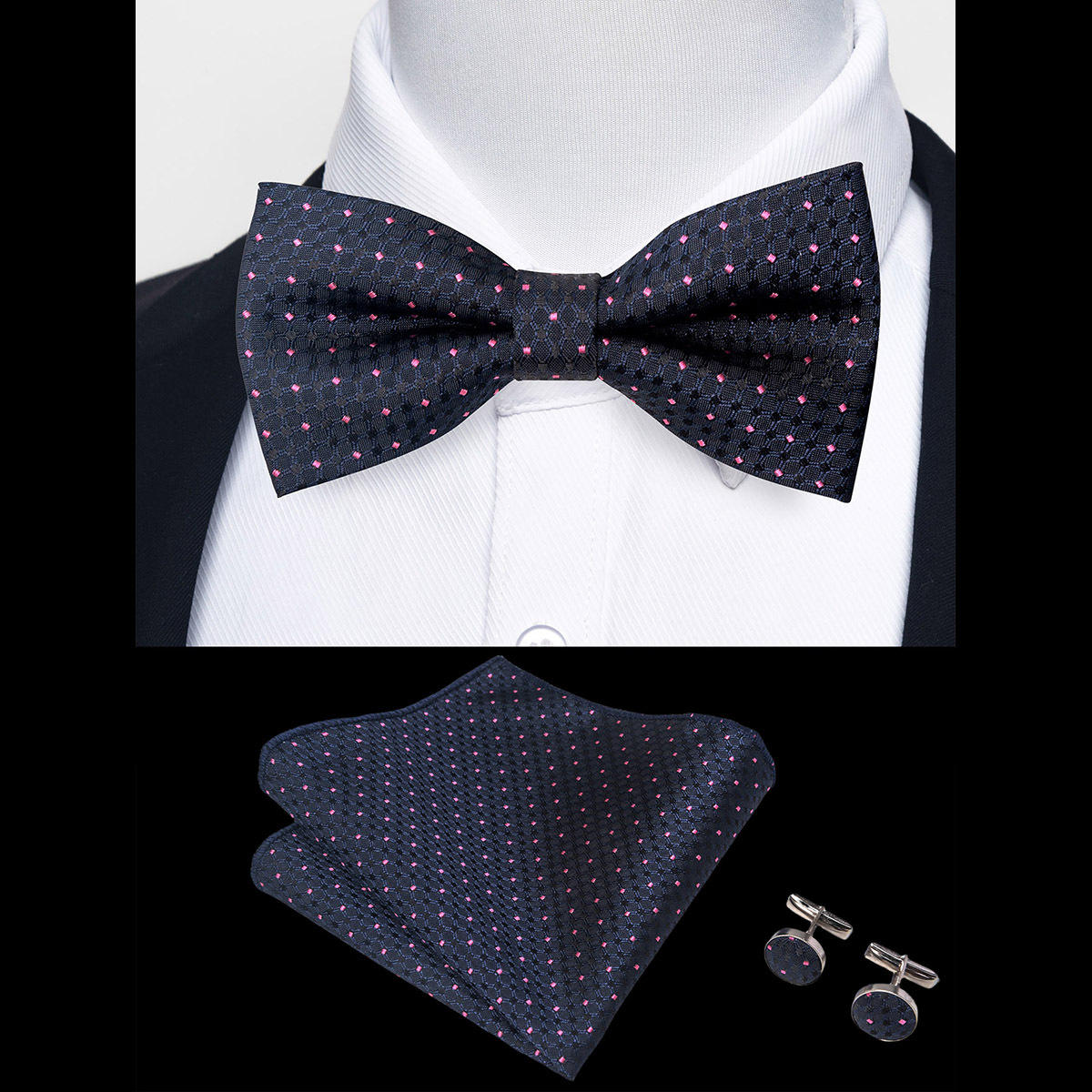 New men's bow tie, groom, emcee, formal suit, Korean style  trendy  bow  tie suit