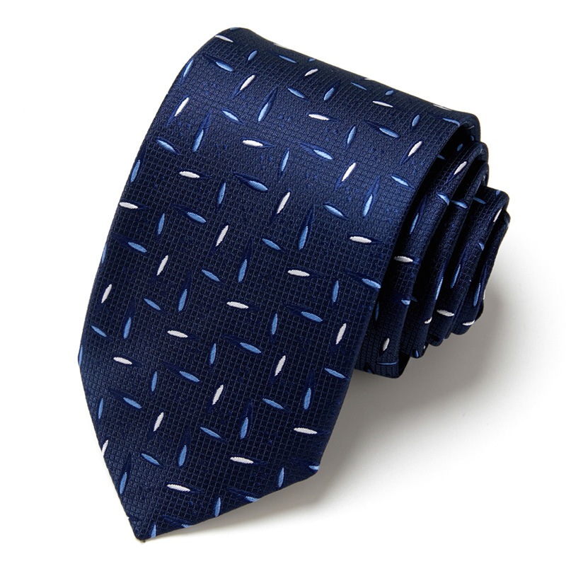 Hot selling men's business tie hand tied professional formal interview tie men's polyester silk