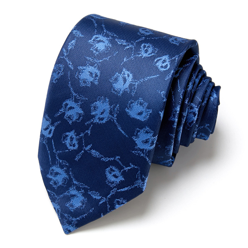 Hot selling men's business tie hand tied professional formal interview tie men's polyester silk