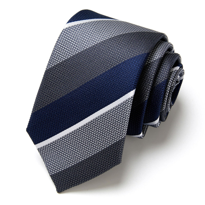 Hot selling men's business tie hand tied professional formal interview tie men's polyester silk
