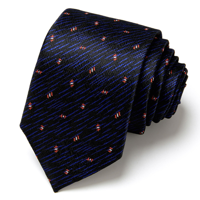Hot selling men's business tie hand tied professional formal interview tie men's polyester silk