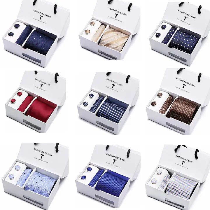 Men's tie gift box 5-piece set group tie business formal wedding tie   Men's tie gift box 5-piece set group tie business formal wedding tie