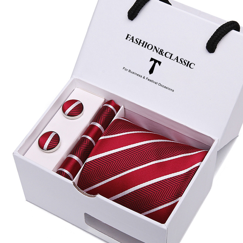 Men's tie gift box 5-piece set group tie business formal wedding tie   Men's tie gift box 5-piece set group tie business formal wedding tie