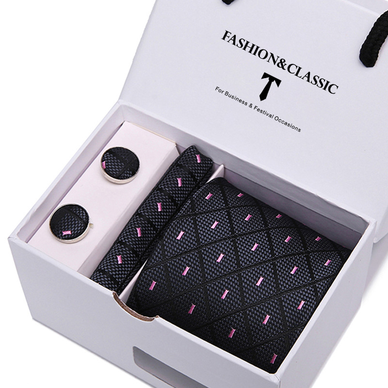 Men's tie gift box 5-piece set group tie business formal wedding tie   Men's tie gift box 5-piece set group tie business formal wedding tie